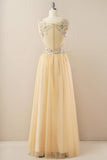 Beading Tulle Prom Dress