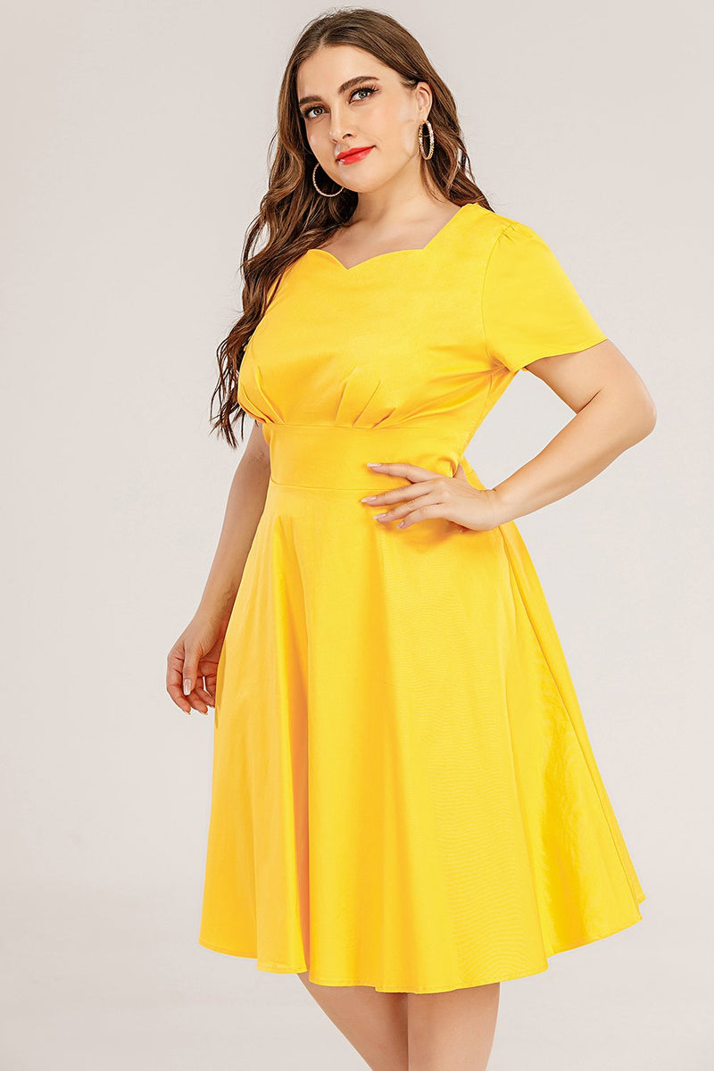 Load image into Gallery viewer, Plus Size 50s Swing Dress
