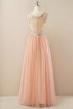 Beading Tulle Prom Dress