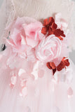 Pink Tulle Flower Girl Dress