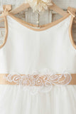 Girls White Elizabeth Broderie Anglaise Dress