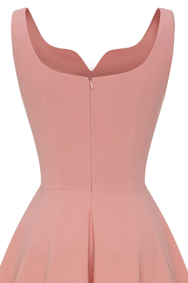 Load image into Gallery viewer, Blush Solid Vintage Swing Dress