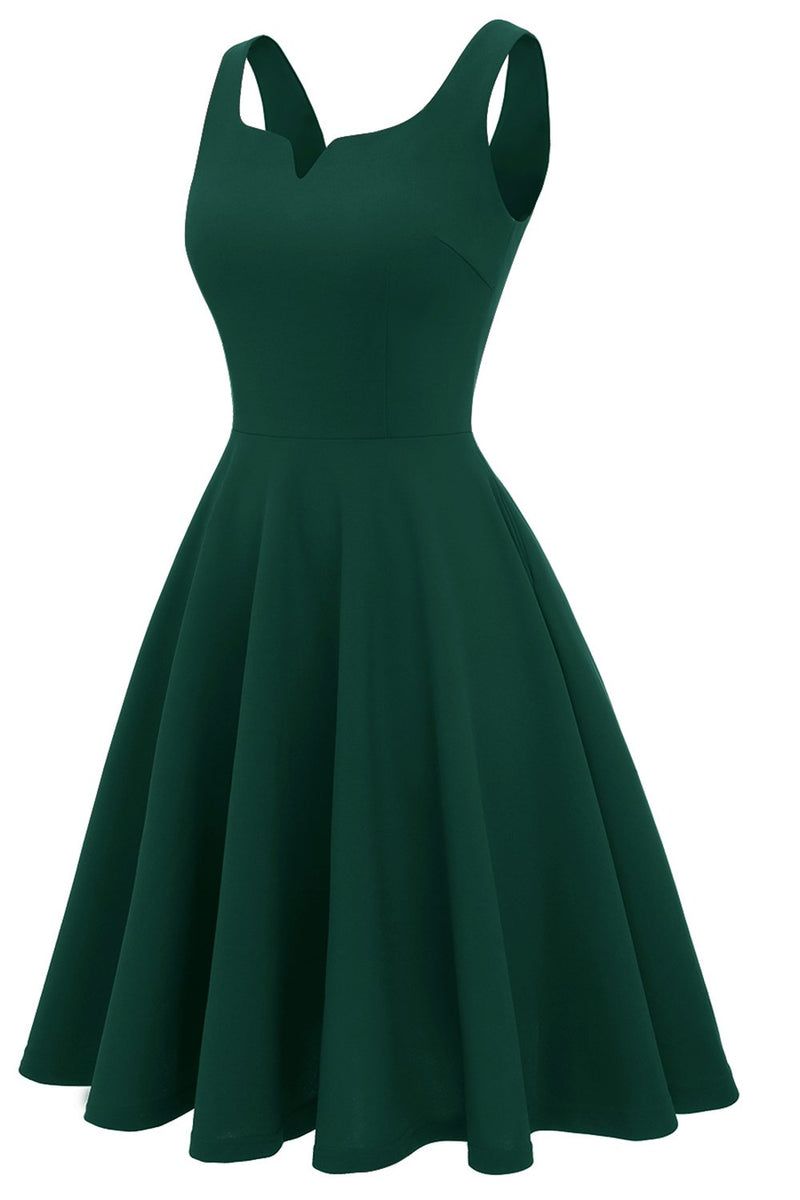 Load image into Gallery viewer, Blush Solid Vintage Swing Dress