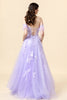 Load image into Gallery viewer, A Line Sweetheart Purple Long Formal Dress with Appliques
