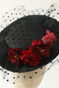 Load image into Gallery viewer, Black Halloween Top Hat With Flowers