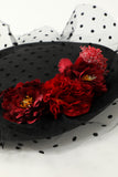 Black Halloween Top Hat With Flowers