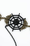 Halloween Vintage Spider Web Bracelet Ring