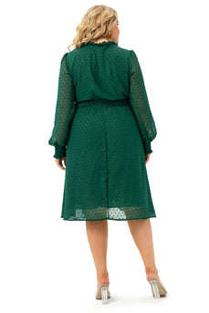 Plus Size Green Casual Dress