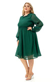 Plus Size Green Casual Dress