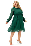 Plus Size Green Casual Dress