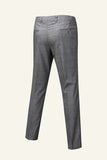 Grey Plaid 3 Piece Notched Lapel Men's Wedding Suits