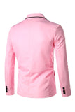 Pink Notched Lapel Men Formal Blazer