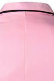 Pink Notched Lapel Men Formal Blazer