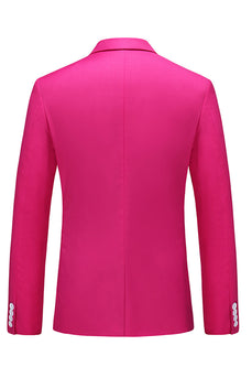 Hot Pink Double Breasted 2 Piece Formal Men Suits