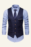 Lapel Single Breasted Men's Suit Vest