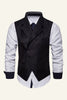 Load image into Gallery viewer, Black Notched Lapel Men&#39;s Casual Vest