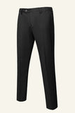 Black Notched Lapel 3 Piece Wedding Men Suits