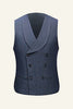 Load image into Gallery viewer, Dark Blue 3 Piece Men Wedding Suits