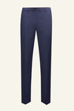 Dark Blue Pinstriped 3 Piece Men Wedding Suits