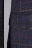 Load image into Gallery viewer, Grey Plaid Double-Breasted 2-Piece Men&#39;s Suit