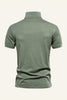 Load image into Gallery viewer, Classic Grey Green Regular Fit Collared Men&#39;s Polo Shirt