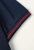 Load image into Gallery viewer, Classic Navy Regular Fit Collared Short Sleeves Men&#39;s Polo Shirt