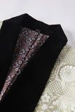 Light Pink Jacquard Shawl Lapel 2 Piece Men's Formal Suits