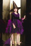 Purple Tulle Halloween Girl Dress