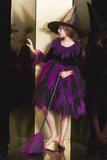 Purple Tulle Halloween Girl Dress