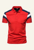 Load image into Gallery viewer, Dark Navy Short Sleeve Men Casual Polo Shirt