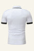 Load image into Gallery viewer, Patchwork Cotton Short Sleeve Men Casual Polo Shirt