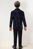 Load image into Gallery viewer, Sparkly Dark Navy Boys&#39; 3-Piece Formal Suit Set