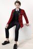 Load image into Gallery viewer, Sparkly Red Sequins Boys&#39; 3-Piece Formal Suit Set