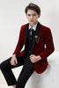 Load image into Gallery viewer, Sparkly Burgundy Boys&#39; 3-Piece Formal Suit Set