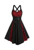 Load image into Gallery viewer, Skull Strap Halloween Lace Vintage Dress