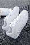 White Lace-Up Casual Shoes For Men