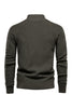 Load image into Gallery viewer, Men&#39;s Army Green Button Down Stand Collar Knit Sweater