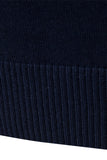 Men's Blue Stripes Zip Turtleneck Pullover Sweaters