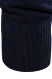 Men's Blue Stripes Zip Turtleneck Pullover Sweaters