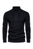 Load image into Gallery viewer, Men&#39;s Black Turtleneck Slim Fit Pullover Sweater