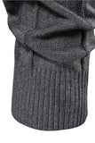 Men's Black Turtleneck Slim Fit Pullover Sweater