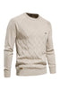 Load image into Gallery viewer, Men&#39;s Black Crewneck Pullover Ribbed Knit Sweater
