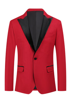 Red Peak Lapel One Button 2 Piece Men's Formal Suits