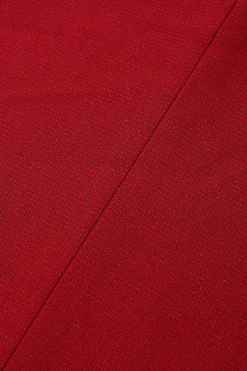 Red Peak Lapel One Button 2 Piece Men's Formal Suits