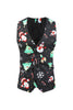 Load image into Gallery viewer, Black Santa Claus Printed 3 Piece Christmas Men&#39;s Suits