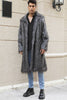 Load image into Gallery viewer, Brown Open Front Faux Fur Long Men Coat