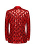 Load image into Gallery viewer, Shawl Lapel One Button Red Sequins Men&#39;s Formal Blazer