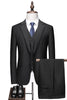 Load image into Gallery viewer, Notched Lapel Two Buttons Black Men&#39;s Formal Suits