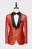 Orange Shawl Lapel 2 Piece Men's Formal Suits