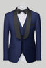 Load image into Gallery viewer, Royal Blue 3 Piece Shawl Lapel Men&#39;s Formal Suits